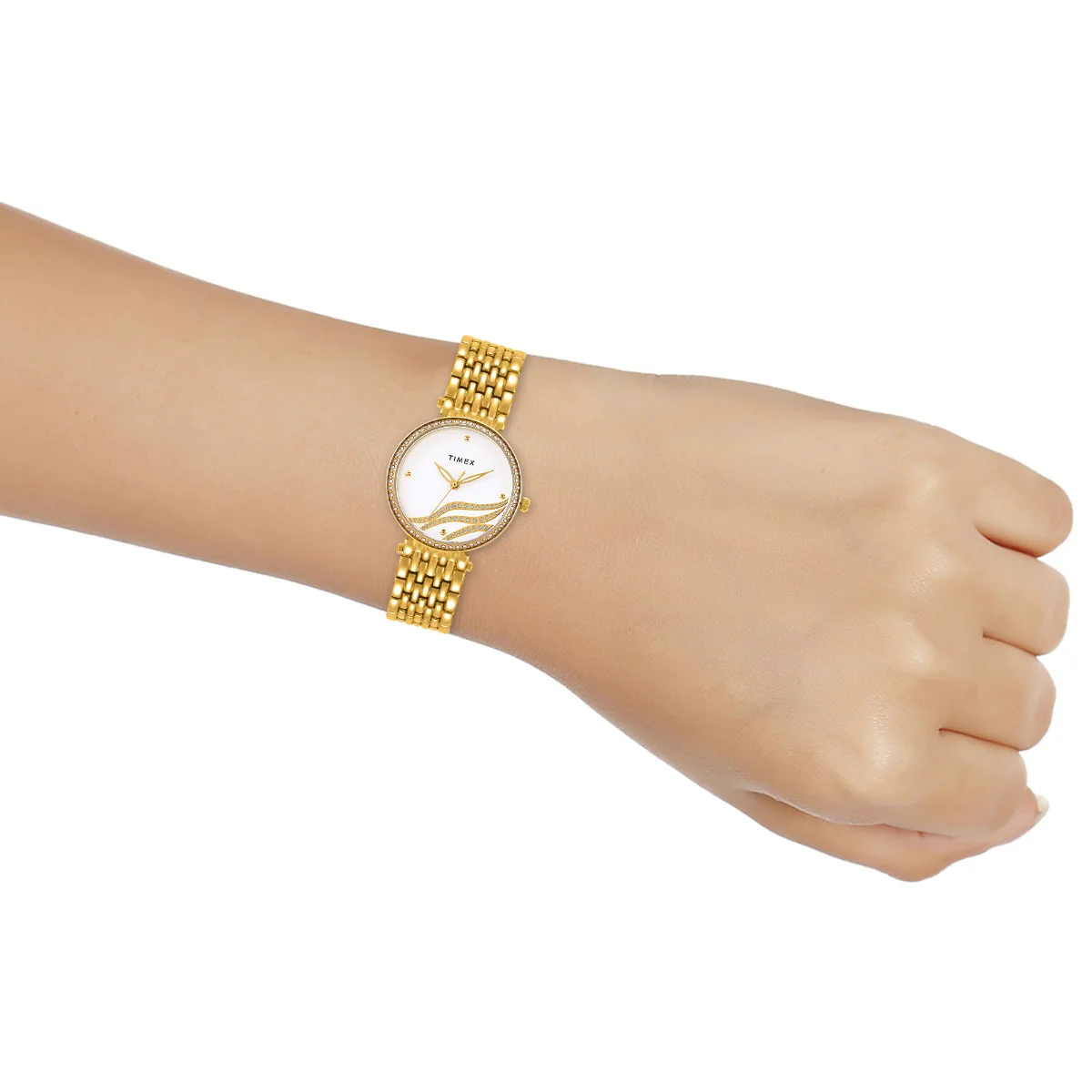 Timex Empera Women's White Dial Round Case 3 Hands Function Watch -TW0TL9601 - Image 6