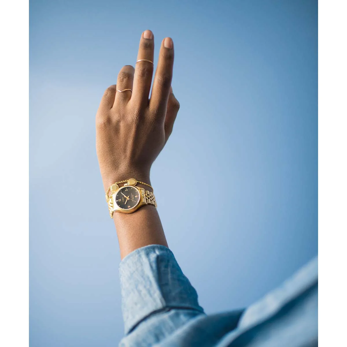 Timex Global Women's Rose Gold-Tone Dial  Case Stainless-Steel Function Watch -TW2R69600 - Image 4