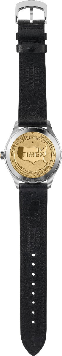 Timex American Documents Men's Swiss Quartz Analog Stainless Steel Dial Round Case Leather-Strap Function Watch -TW2R82700 - Image 10