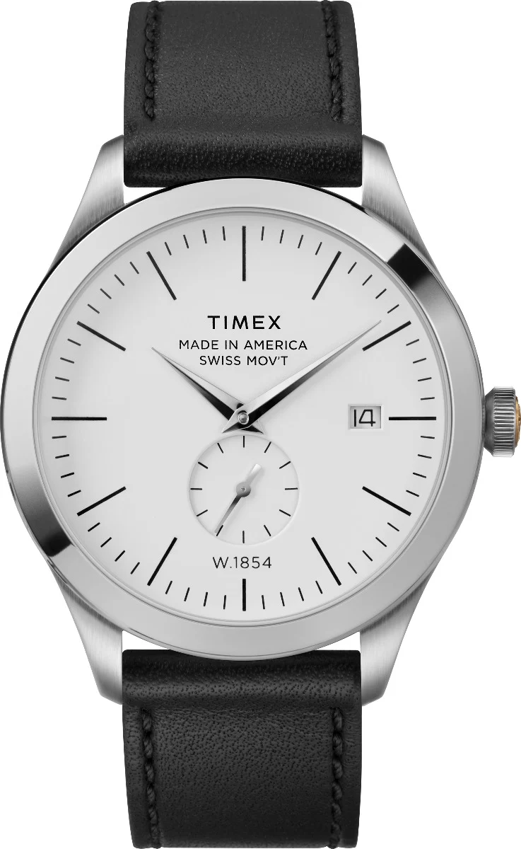 Timex American Documents Men's Swiss Quartz Analog Stainless Steel Dial Round Case Leather-Strap Function Watch -TW2R82700 - Image 7