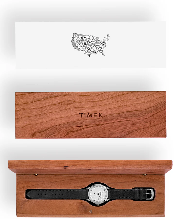 Timex American Documents Men's Swiss Quartz Analog Stainless Steel Dial Round Case Leather-Strap Function Watch -TW2R82900 - Image 6