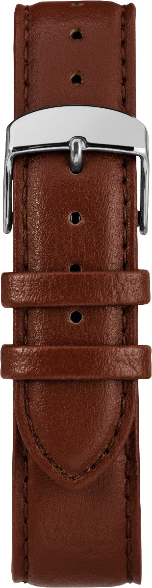 Timex Main Street Men's Quartz Analog Silver-Tone Dial Round Case Leather-Strap Function Watch -TW2R85700 - Image 3