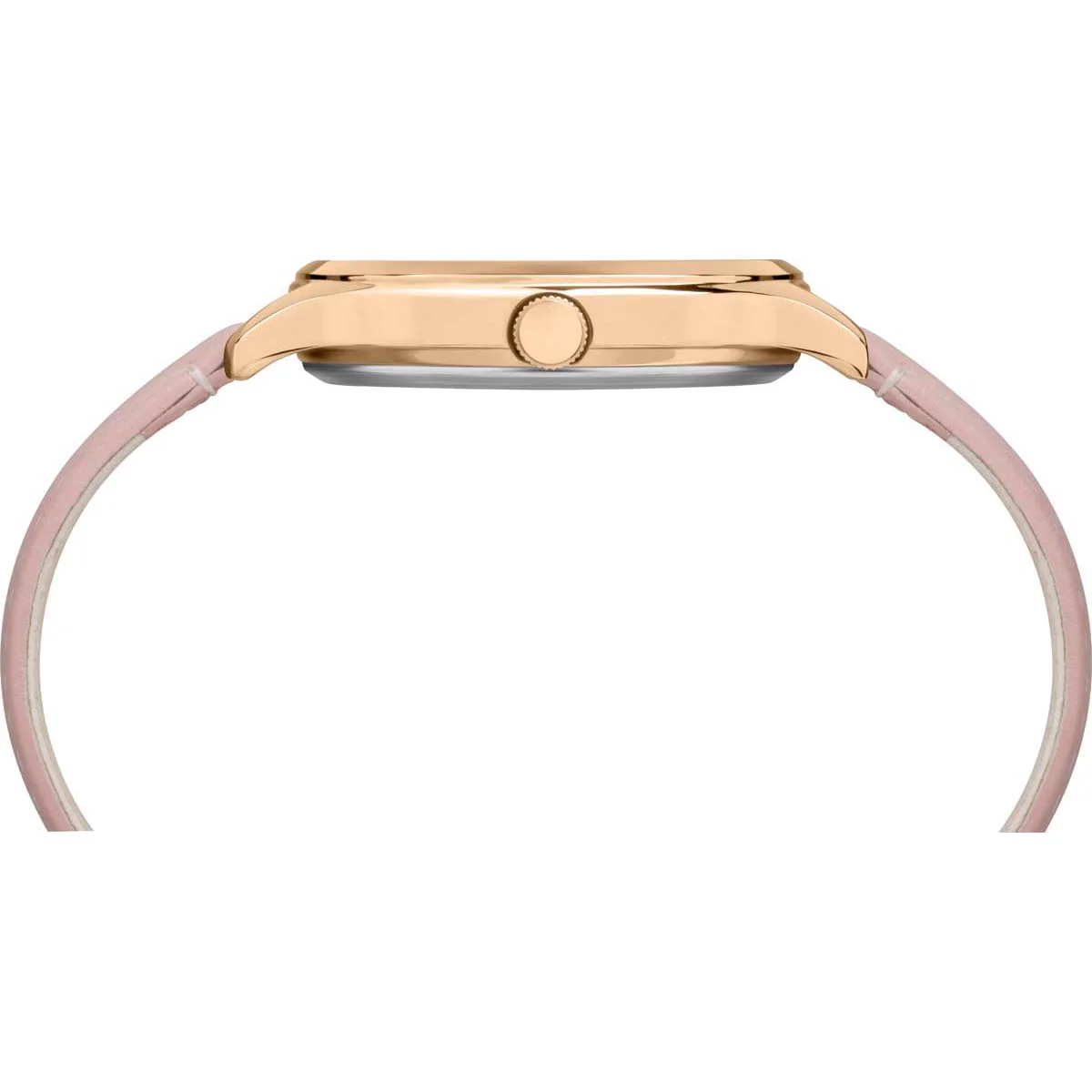 Timex Global Women's Rose Gold-Tone Dial  Case Leather-Strap Function Watch -TW2R87700 - Image 2