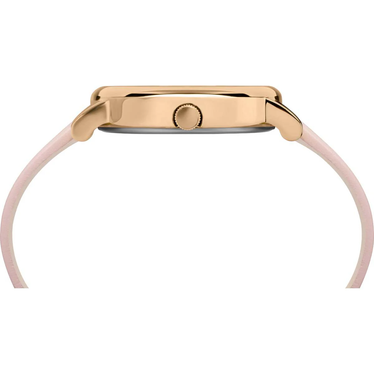 Timex City Collection Women's Quartz Analog Rose Gold-Tone Dial Round Case Leather-Strap Function Watch -TW2R87800 - Image 2