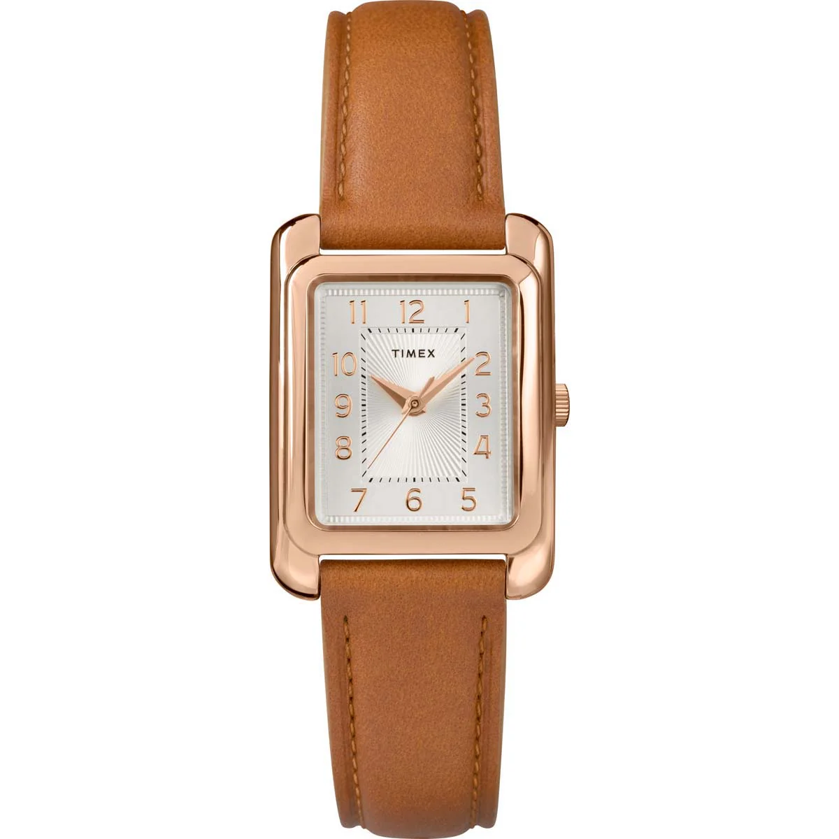 Timex Global Women's Rose Gold-Tone Dial  Case Leather-Strap Function Watch -TW2R89500 - Image 5