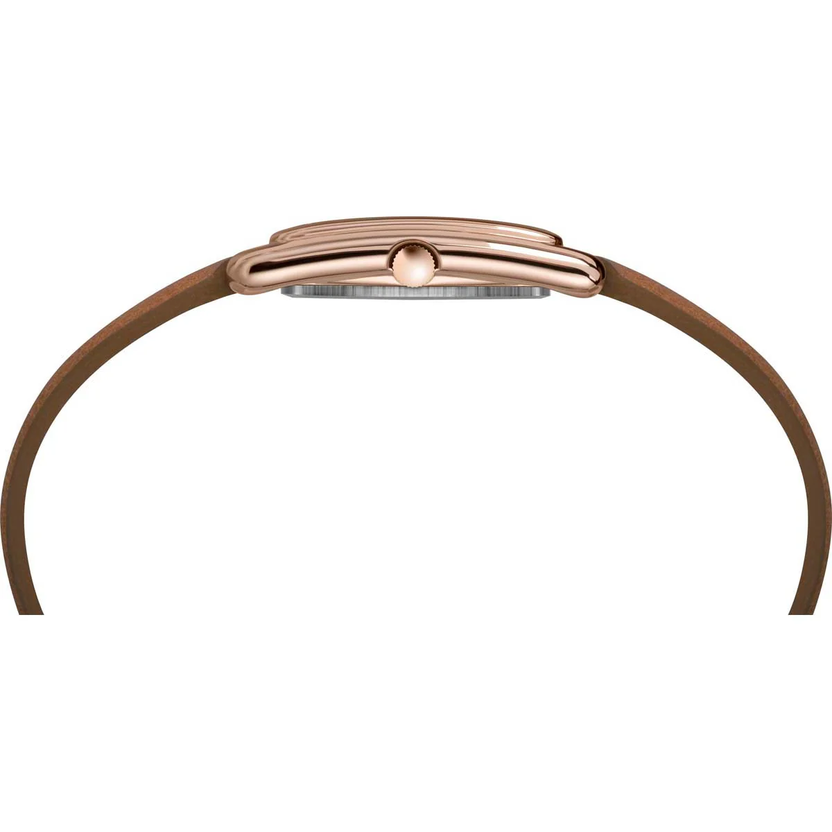 Timex Global Women's Rose Gold-Tone Dial  Case Leather-Strap Function Watch -TW2R89500 - Image 6