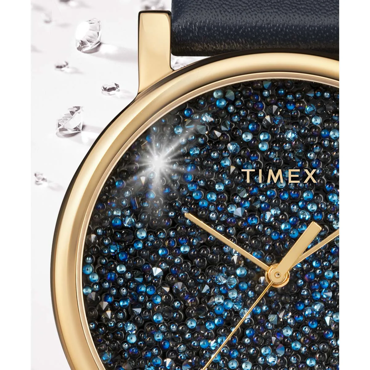 Timex Global Women's Gold-Tone Dial  Case Leather-Strap Function Watch -TW2R98100 - Image 4