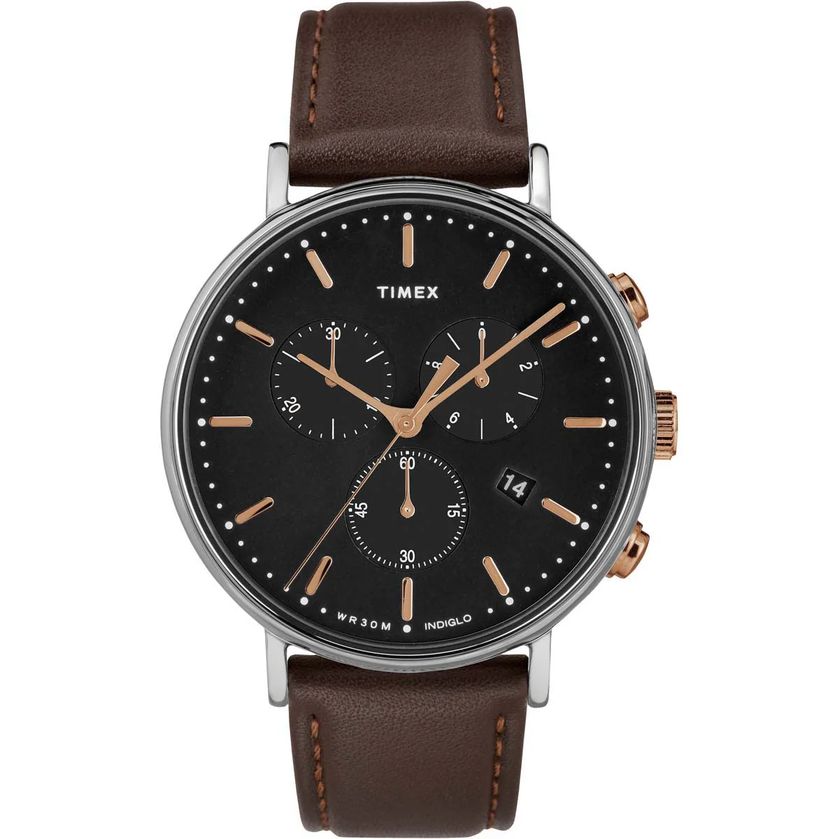 Timex Essential Collection Men's Quartz Analog Silver-Tone Dial Round Case Chronograph Function  Watch -TW2T11500 - Image 4