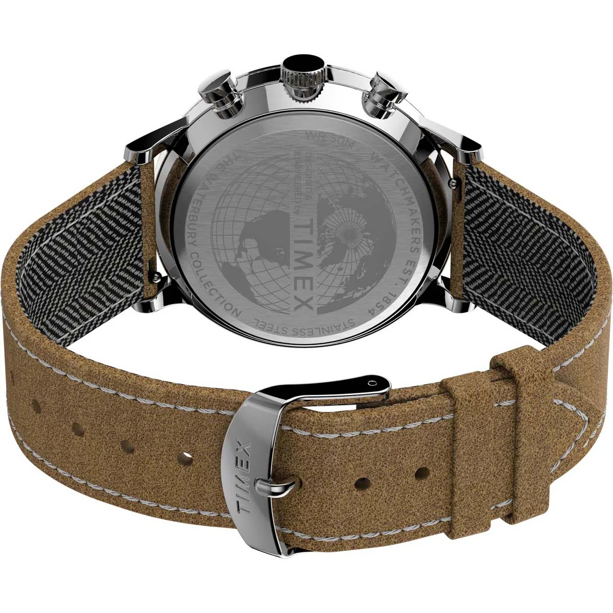 Timex Multifunctonal Men's Analog Silver Dial Coloured Quartz Watch, Round Dial with 40 mm Case width - TW2T71200UJ - Image 4