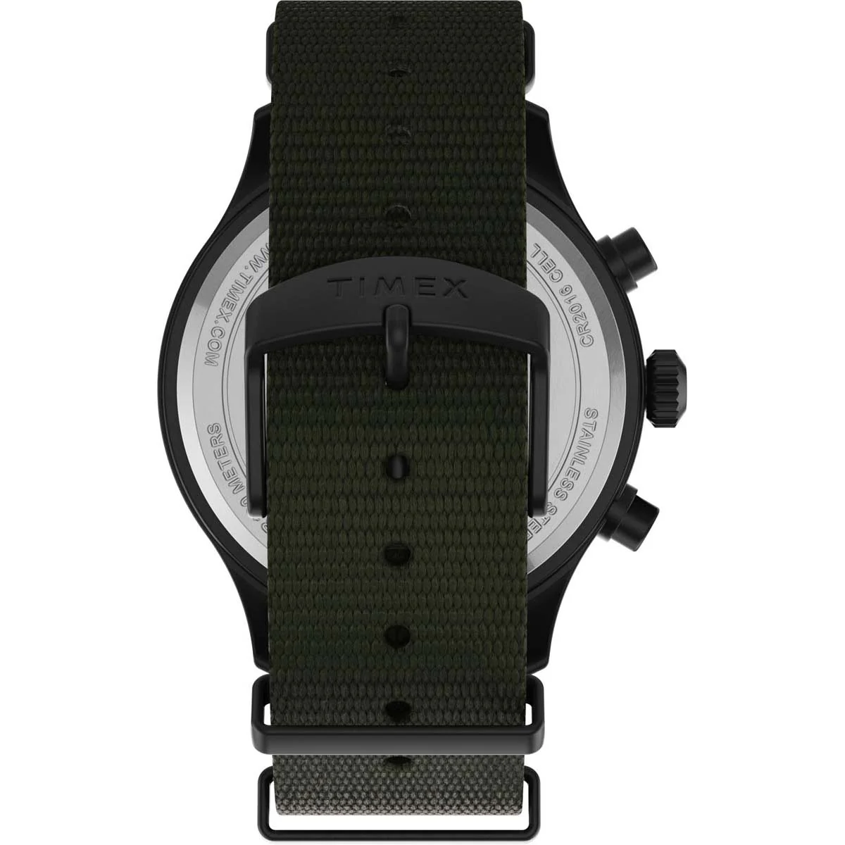 Timex Expedition Men's Quartz Analog Black Dial Round Case Fabric-Double-Layer-Slip-Thru-Strap Function Watch -TW2T72800 - Image 3