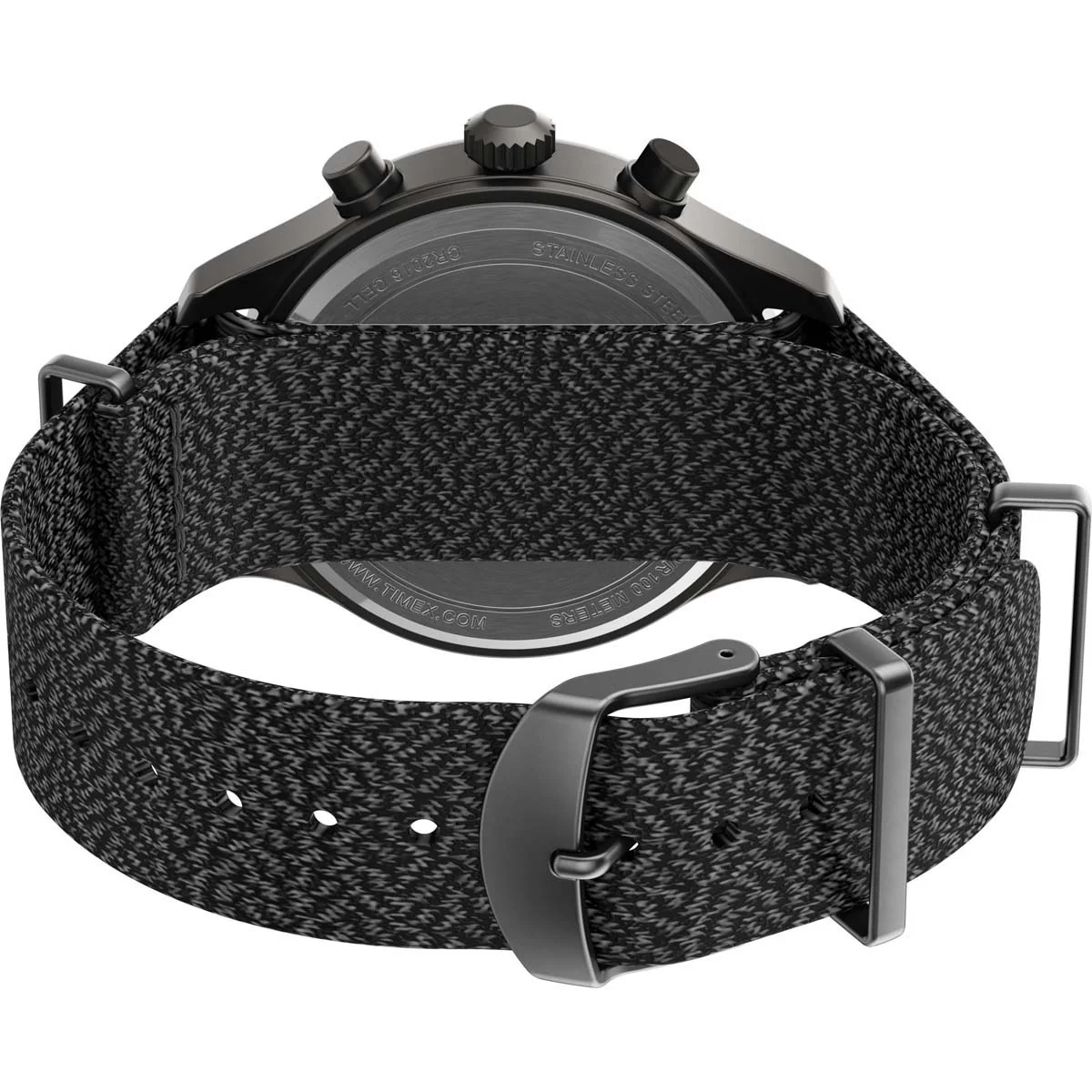 Timex Expedition Men's Quartz Analog Gray Dial Round Case Fabric-Double-Layer-Slip-Thru-Strap Function Watch -TW2T72900 - Image 4