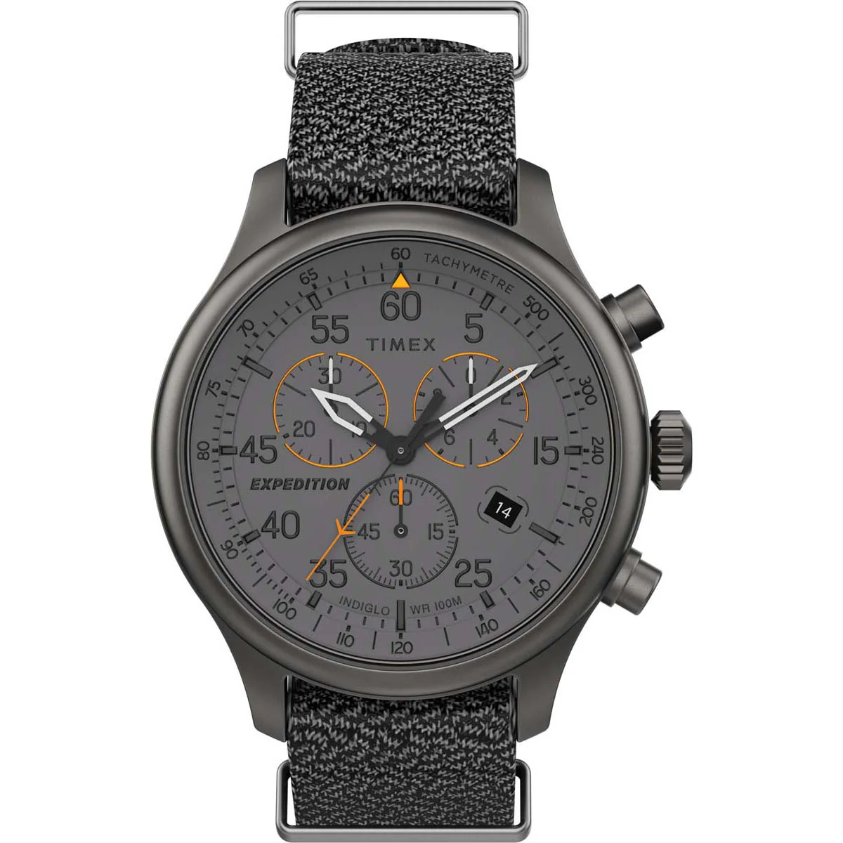Timex Expedition Men's Quartz Analog Gray Dial Round Case Fabric-Double-Layer-Slip-Thru-Strap Function Watch -TW2T72900 - Image 6