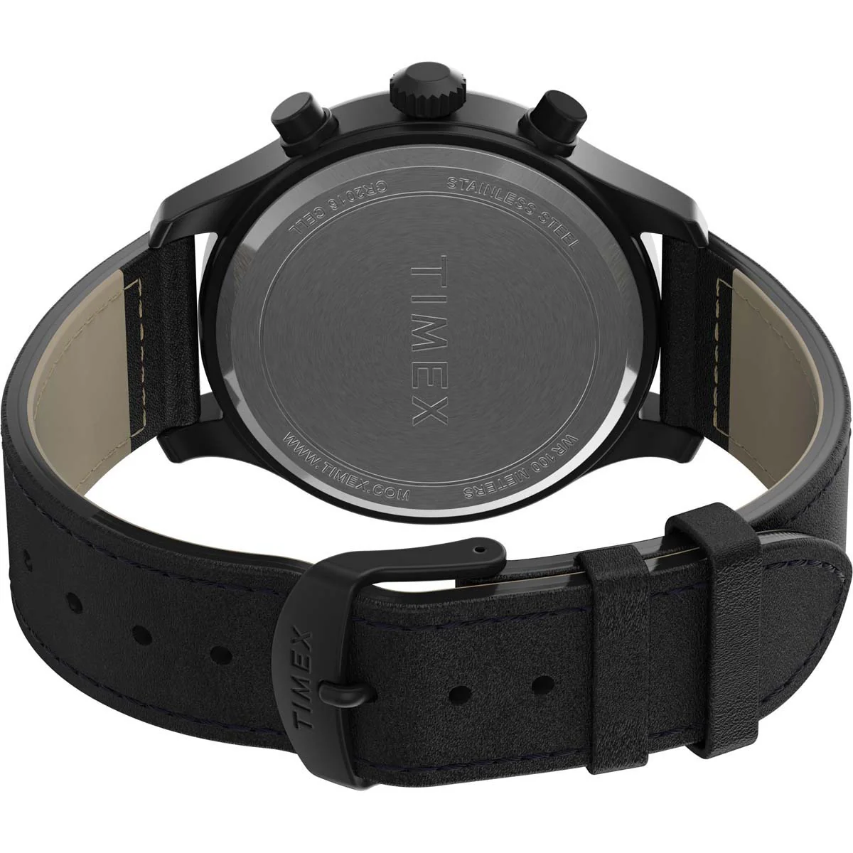 Timex Expedition Men's Quartz Analog Black Dial Round Case Leather-Strap Function Watch -TW2T73000 - Image 4