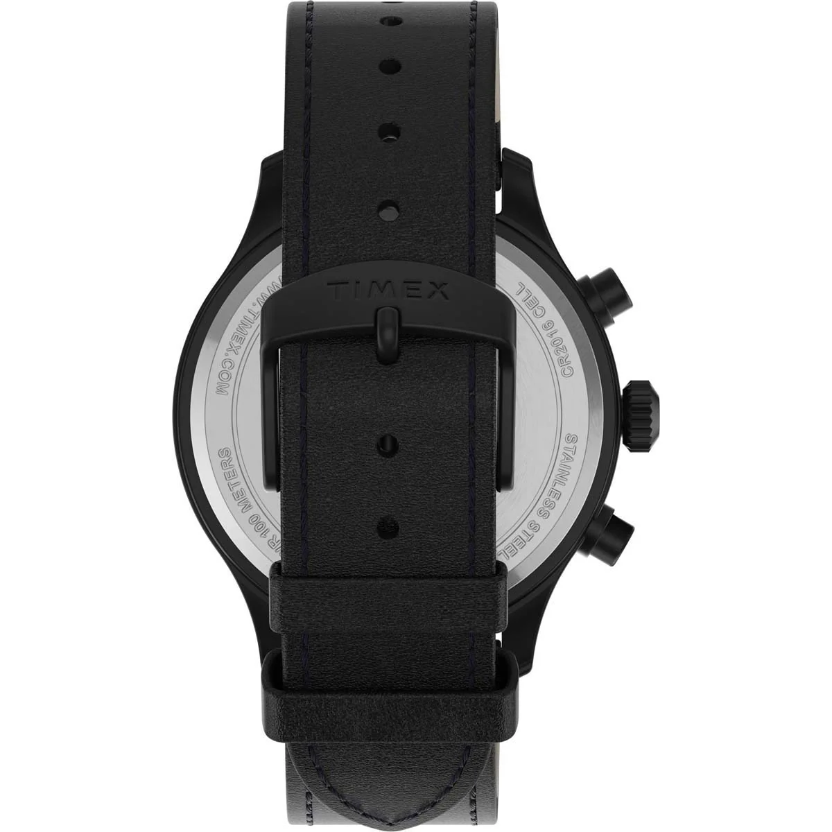 Timex Expedition Men's Quartz Analog Black Dial Round Case Leather-Strap Function Watch -TW2T73000 - Image 8