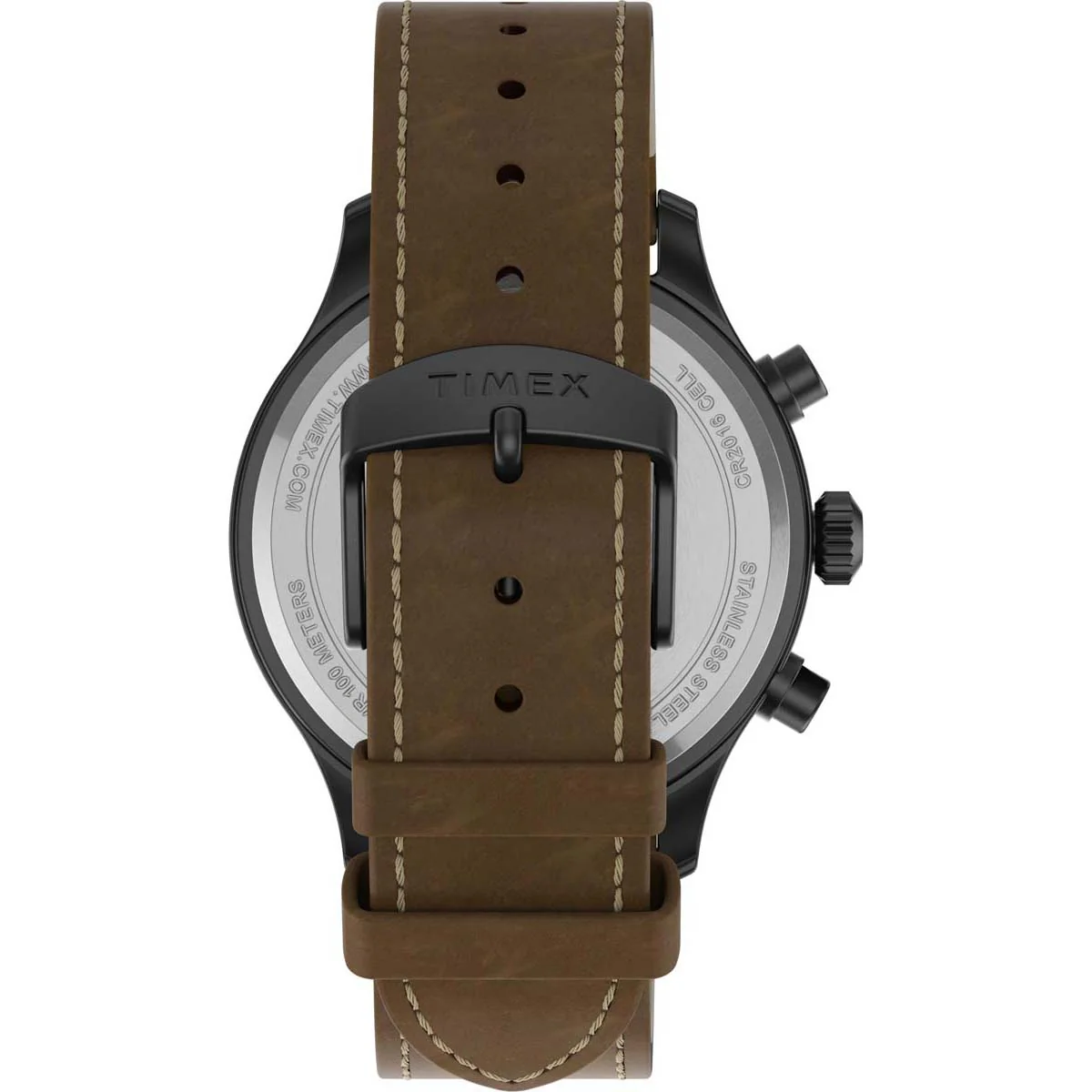 Timex Expedition Men's Quartz Analog Gunmetal Dial Round Case Leather-Strap Function Watch -TW2T73100AP - Image 8