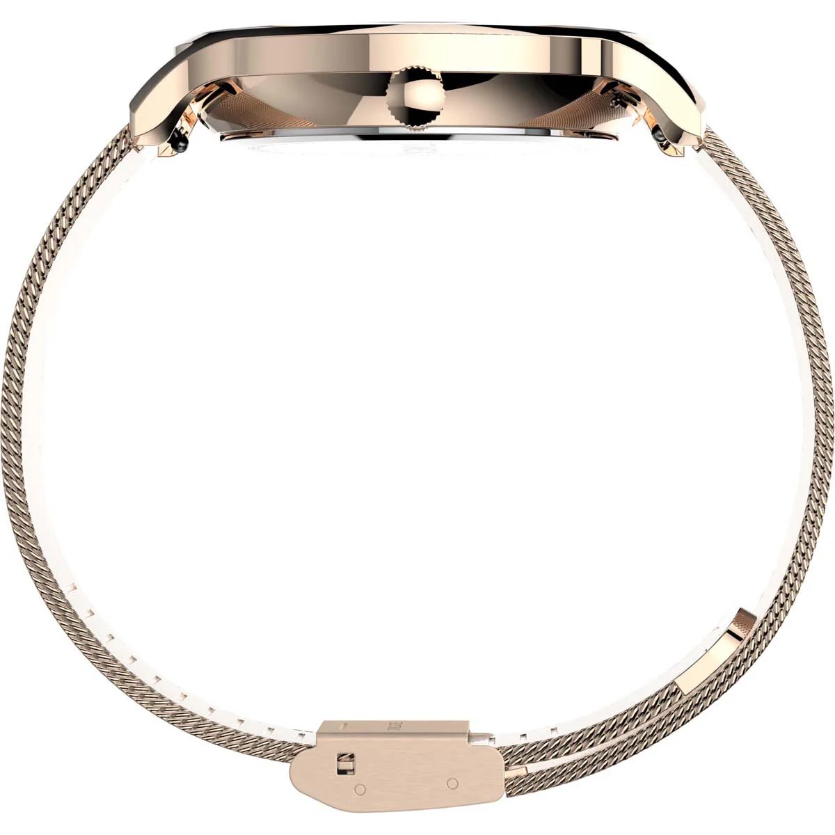 Timex Global Women's Rose Gold-Tone Dial  Case Stainless-Steel-Mesh-Bracelet Function Watch -TW2T74500 - Image 7
