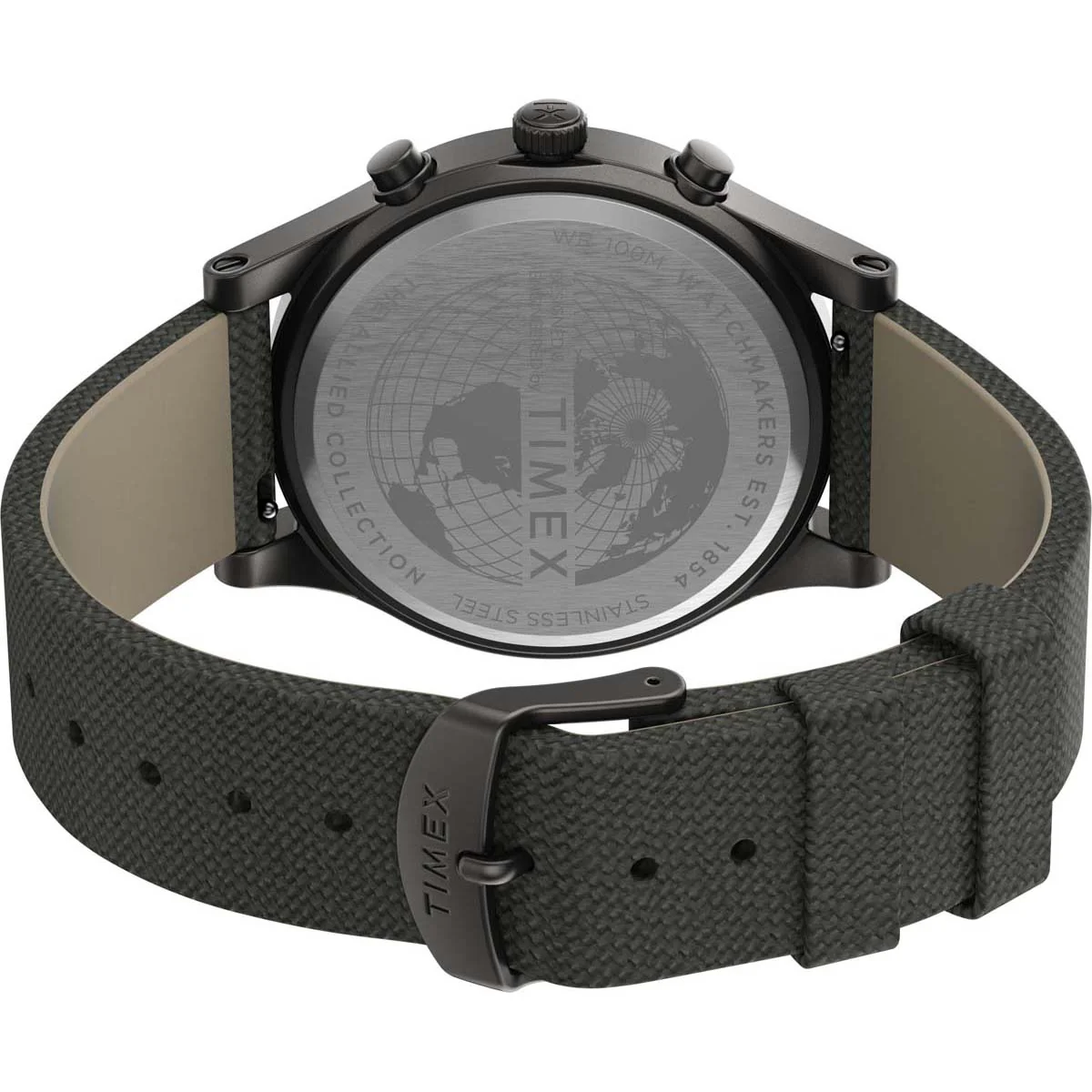 Timex Military Men's Quartz Analog Silver-Tone Dial Round Case Fabric-Strap Function Watch -TW2T75700 - Image 4
