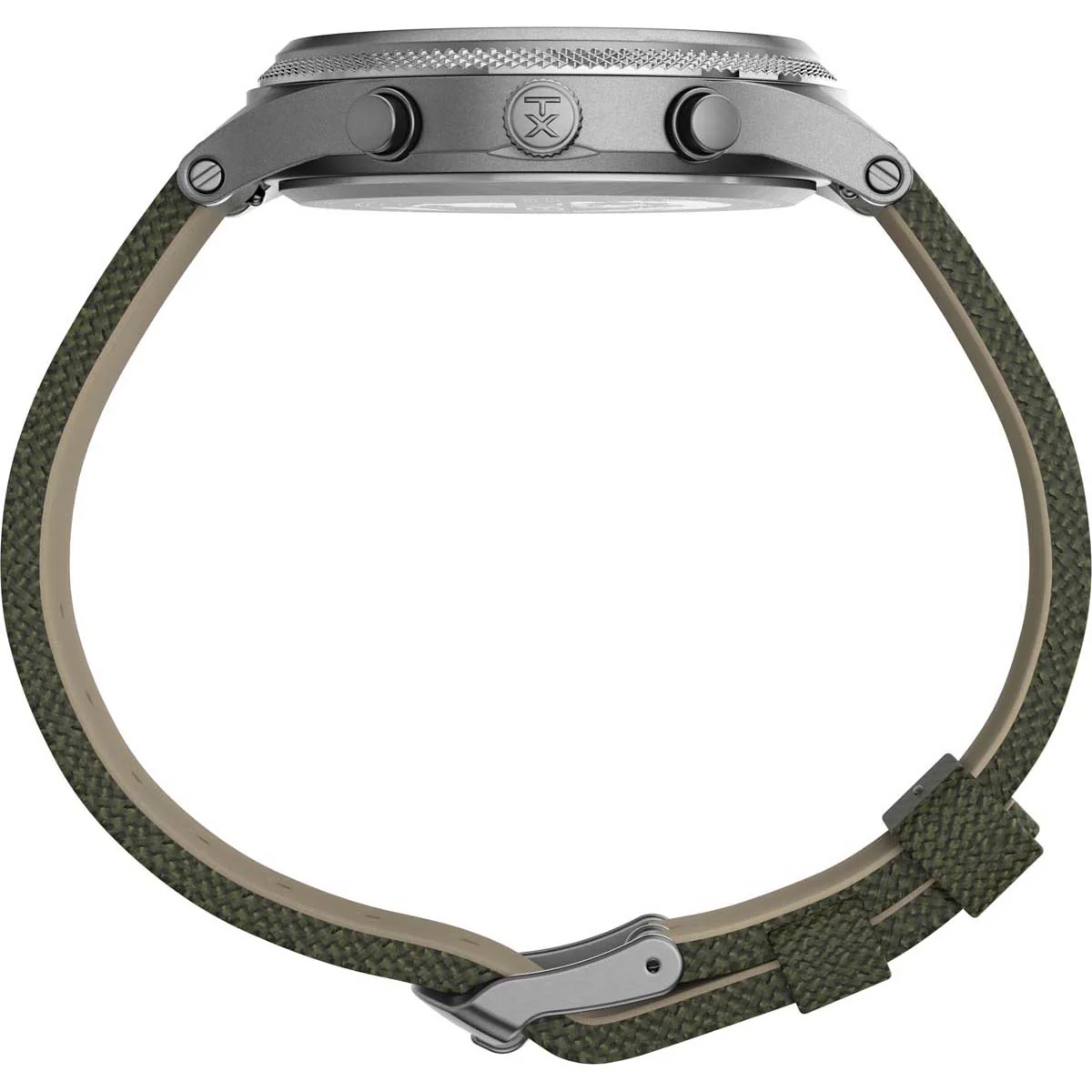 Timex Military Men's Quartz Analog Silver-Tone Dial Round Case Fabric-Strap Function Watch -TW2T75800 - Image 2