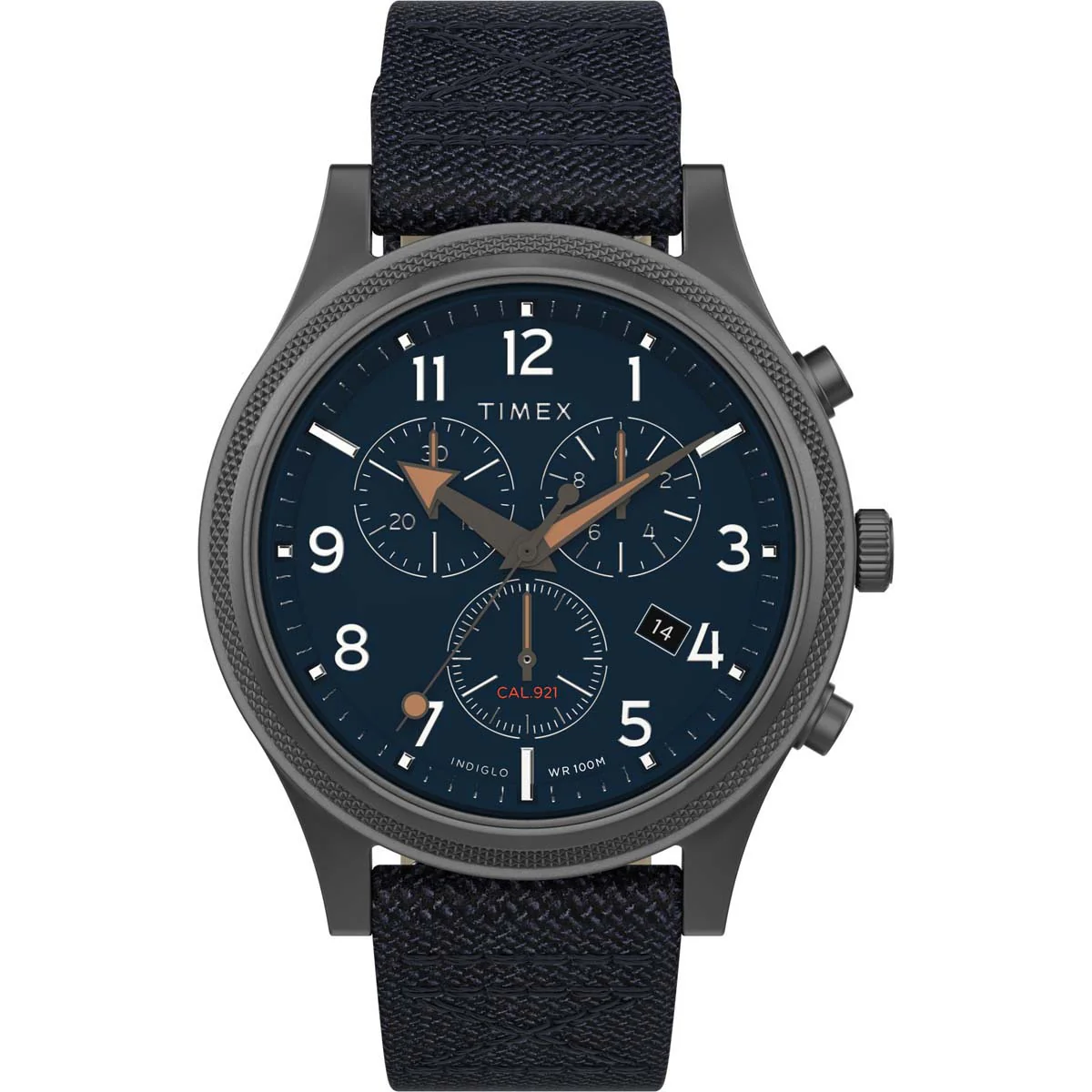 Timex Military Men's Quartz Analog Gunmetal Dial Round Case Fabric-Strap Function Watch -TW2T75900 - Image 5