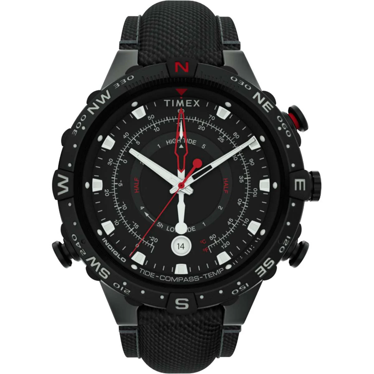 Timex Military Men's Quartz Analog Black Dial Round Case Stainless-Steel Function  Watch -TW2T76400 - Image 4