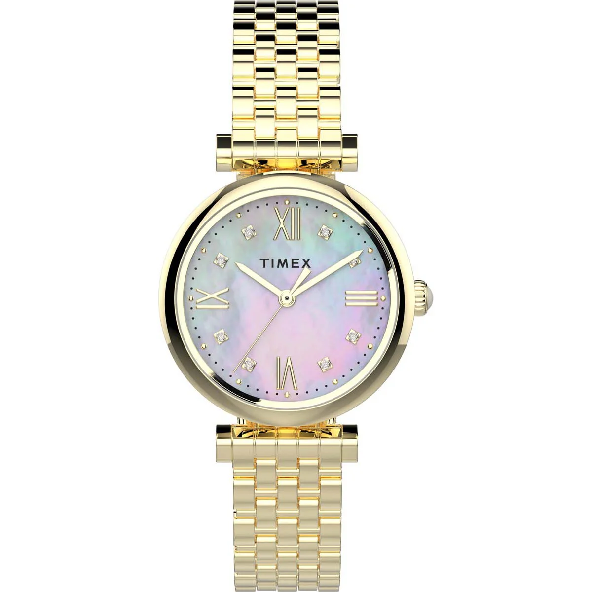 Timex Global Women's Gold-Tone Dial  Case Stainless-Steel Function Watch -TW2T78900 - Image 6