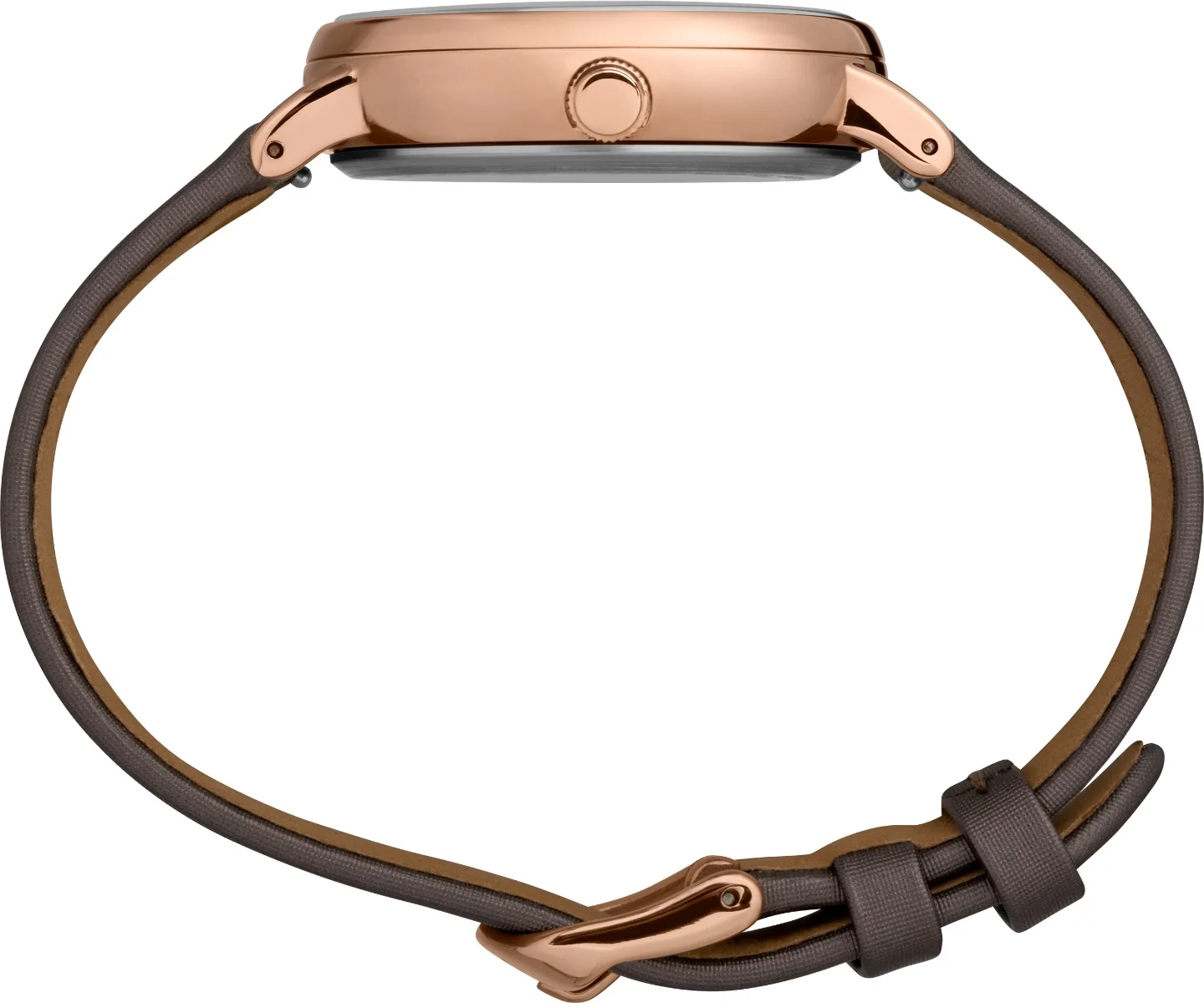 Timex Global Women's Titanium Dial  Case Leather-Strap Function Watch -TW2T87700 - Image 4