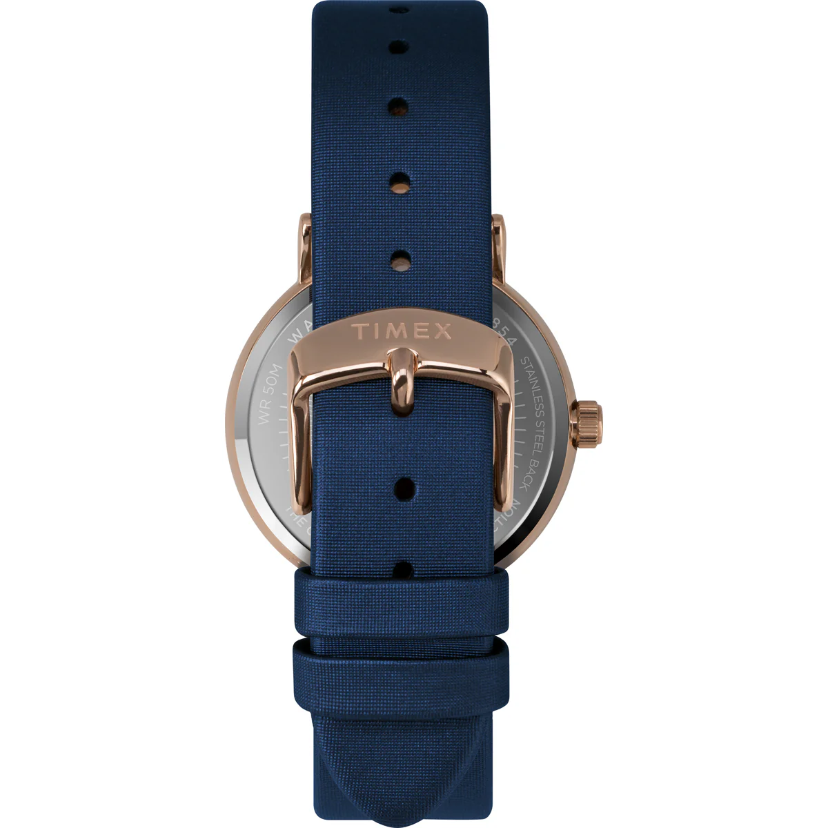 Timex Global Women's Rose Gold-Tone Dial  Case Leather-Strap Function Watch -TW2T87800 - Image 3