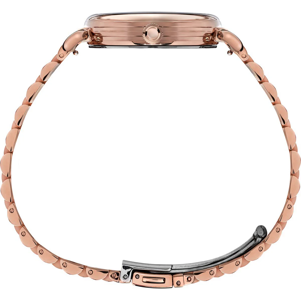 Timex Heritage Collection Women's Quartz Analog Rose Gold-Tone Dial Round Case Stainless-Steel Function  Watch -TW2T88500 - Image 2