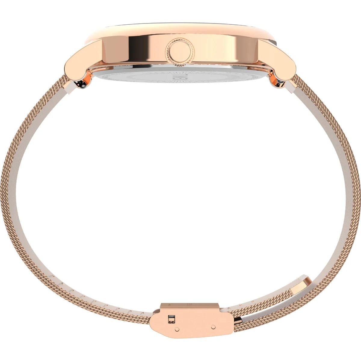 Timex Global Women's Rose Gold-Tone Dial  Case Stainless-Steel-Mesh-Bracelet Function Watch -TW2U18700 - Image 3