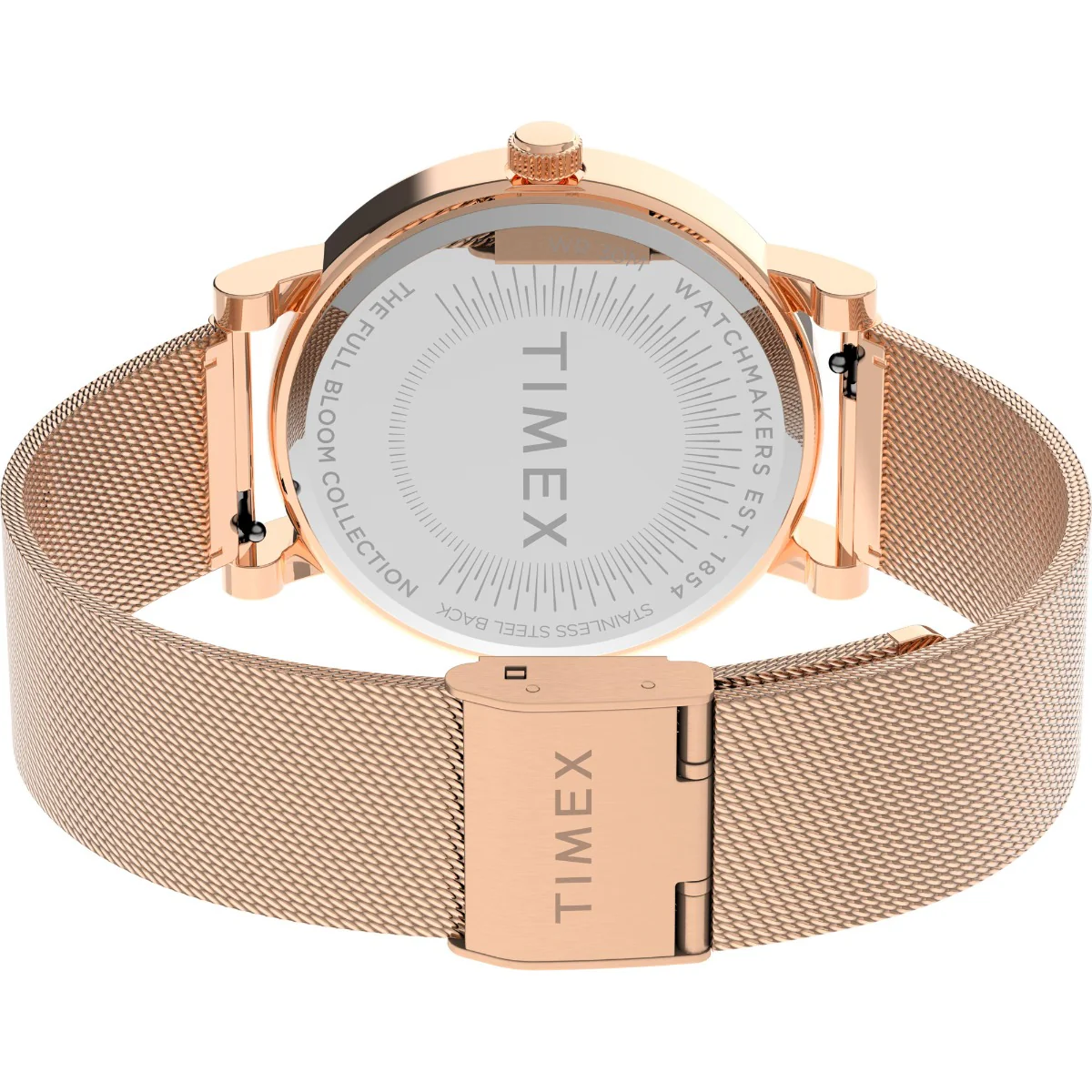 Timex Global Women's Rose Gold-Tone Dial  Case Stainless-Steel-Mesh-Bracelet Function Watch -TW2U18700 - Image 4