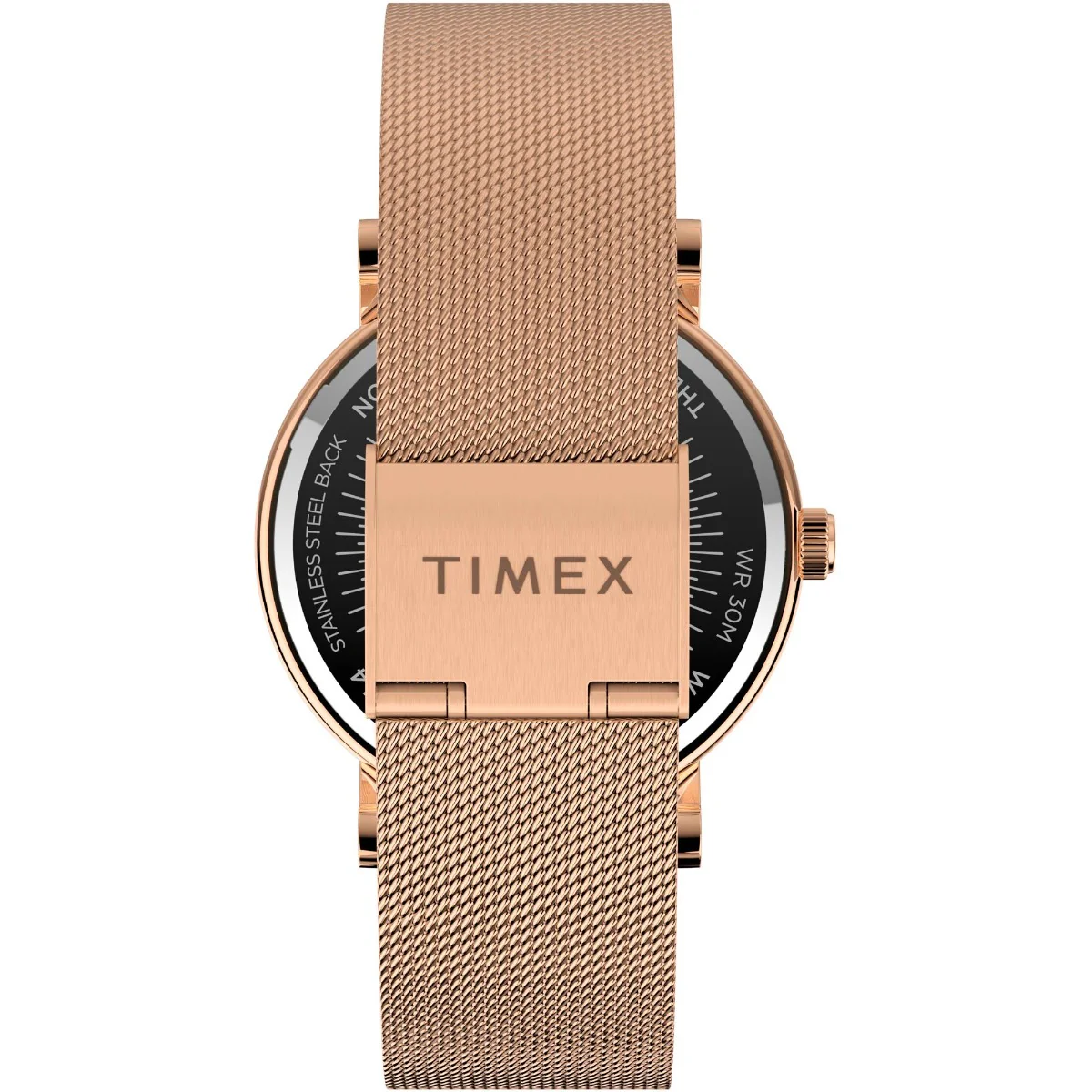 Timex Global Women's Rose Gold-Tone Dial  Case Stainless-Steel-Mesh-Bracelet Function Watch -TW2U19500 - Image 2
