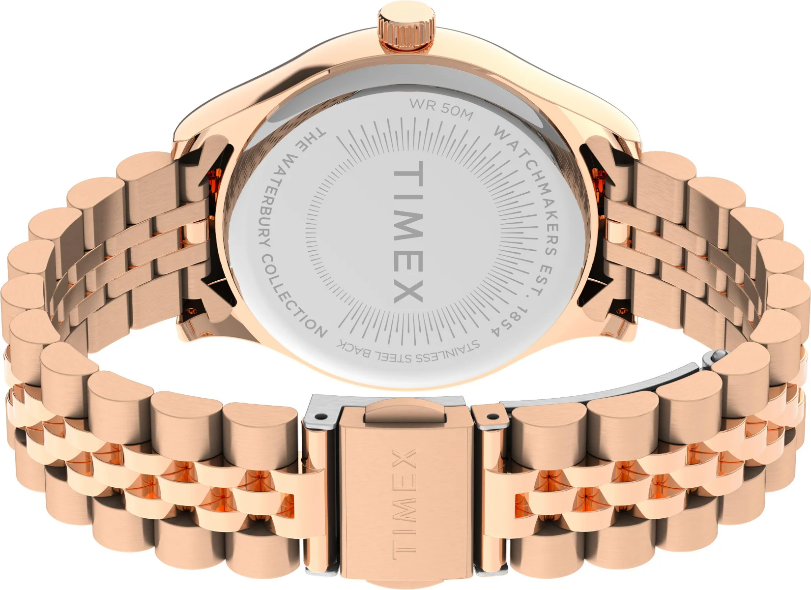 Timex Global Women's Rose Gold-Tone Dial  Case Stainless-Steel Function Watch -TW2U23300 - Image 9