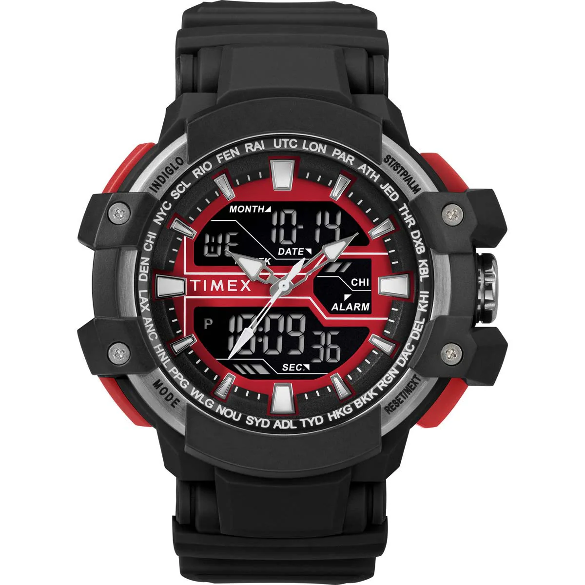 Timex DGTL Men's Digital Black Dial Round Case Alarm Function Watch -TW5M22700 - Image 4