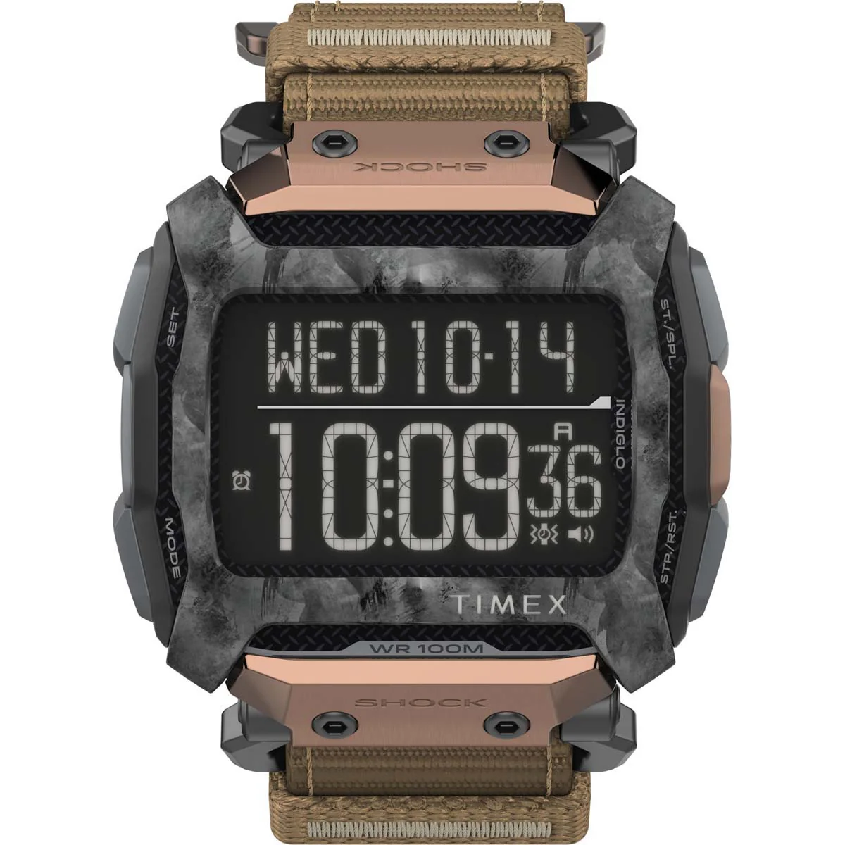 Timex Digital Men's Digital Quartz Black Dial Round Case Shock-Resistant-Watch Function Watch -TW5M28600 - Image 5