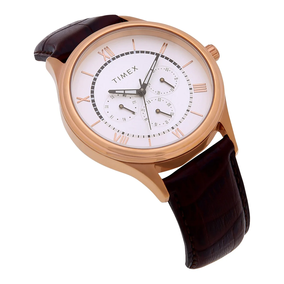 Timex Fashion Men's Silver Dial Round Case Multifunction Function Watch -TWEG16800 - Image 2