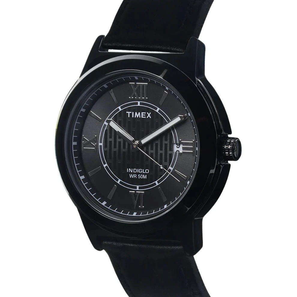Timex Fashion Men's Black Dial Round Case Date Function Watch -TWEG18004 - Image 4