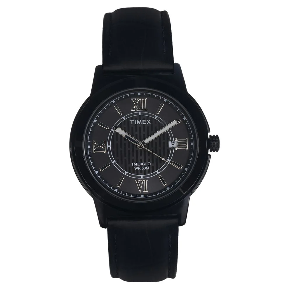Timex Fashion Men's Black Dial Round Case Date Function Watch -TWEG18004 - Image 8