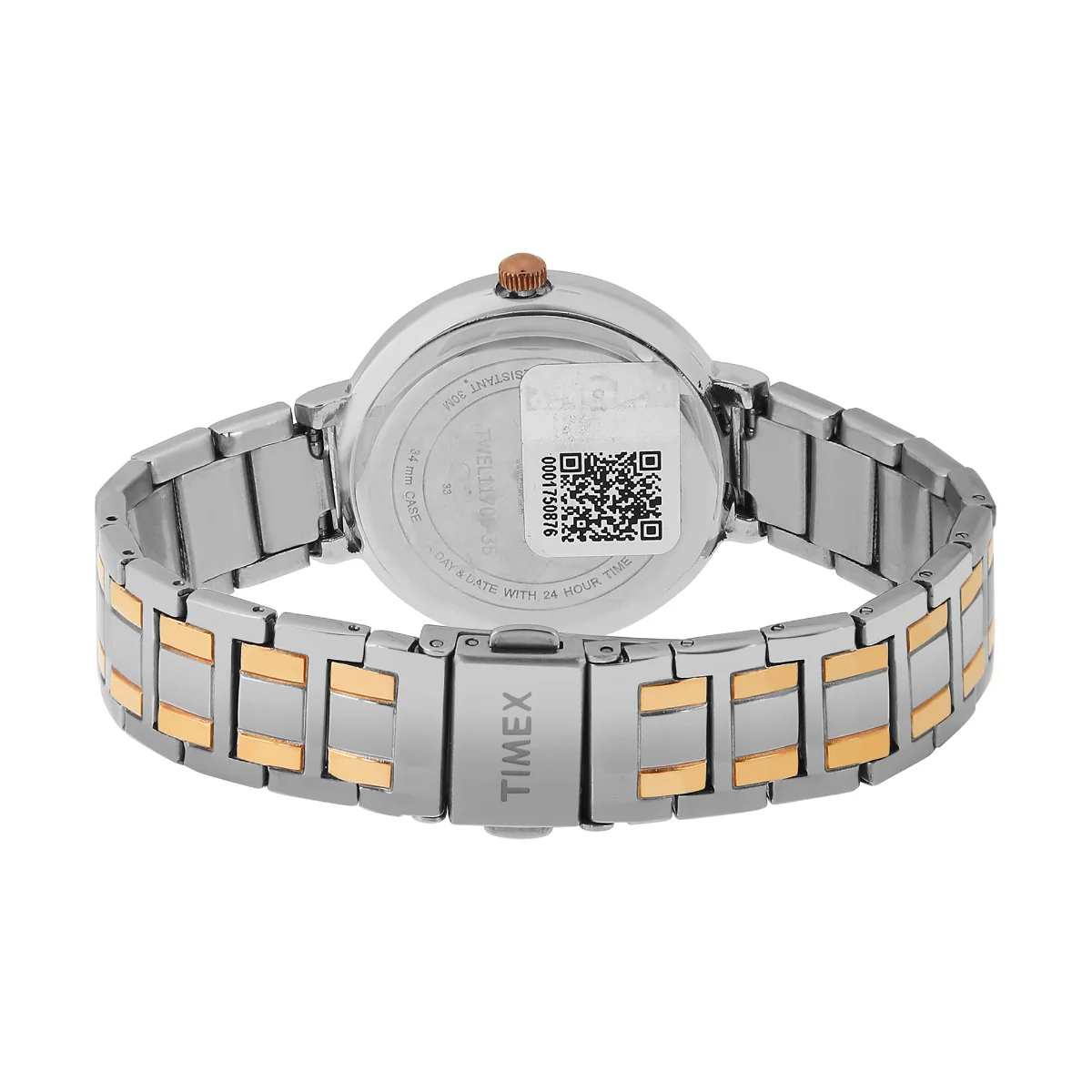 Timex E Class Women's Mother of Pearl Dial Round Case Multifunction Function Watch -TWEL11706 - Image 4