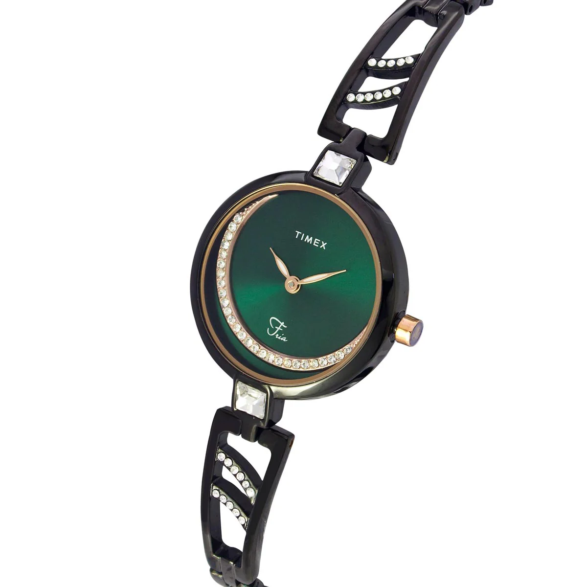 Timex Fria Women Green Round Analog Watch - TWEL15203 - Image 2