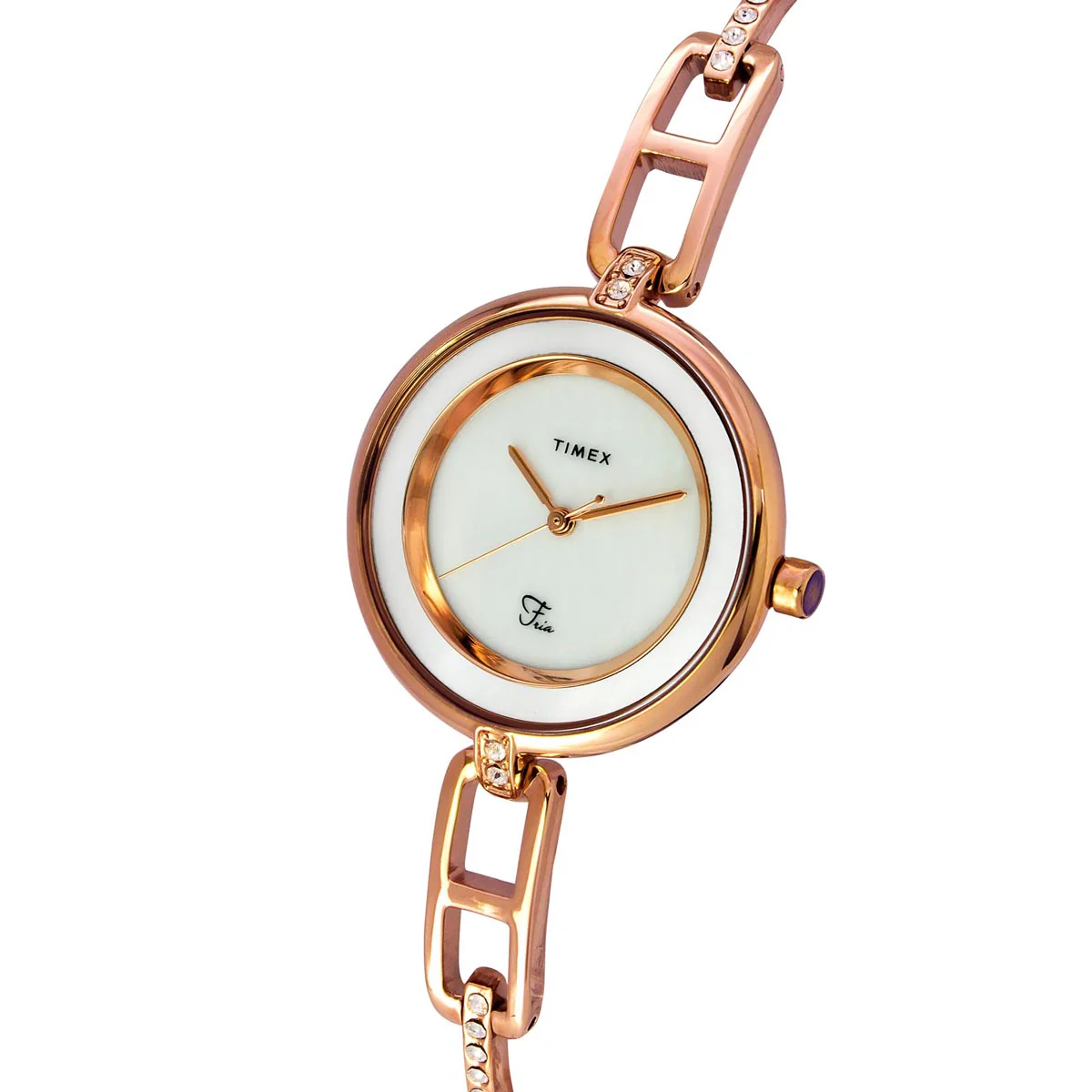 Timex Fria Women Off White Round Analog Watch - TWEL15402 - Image 2