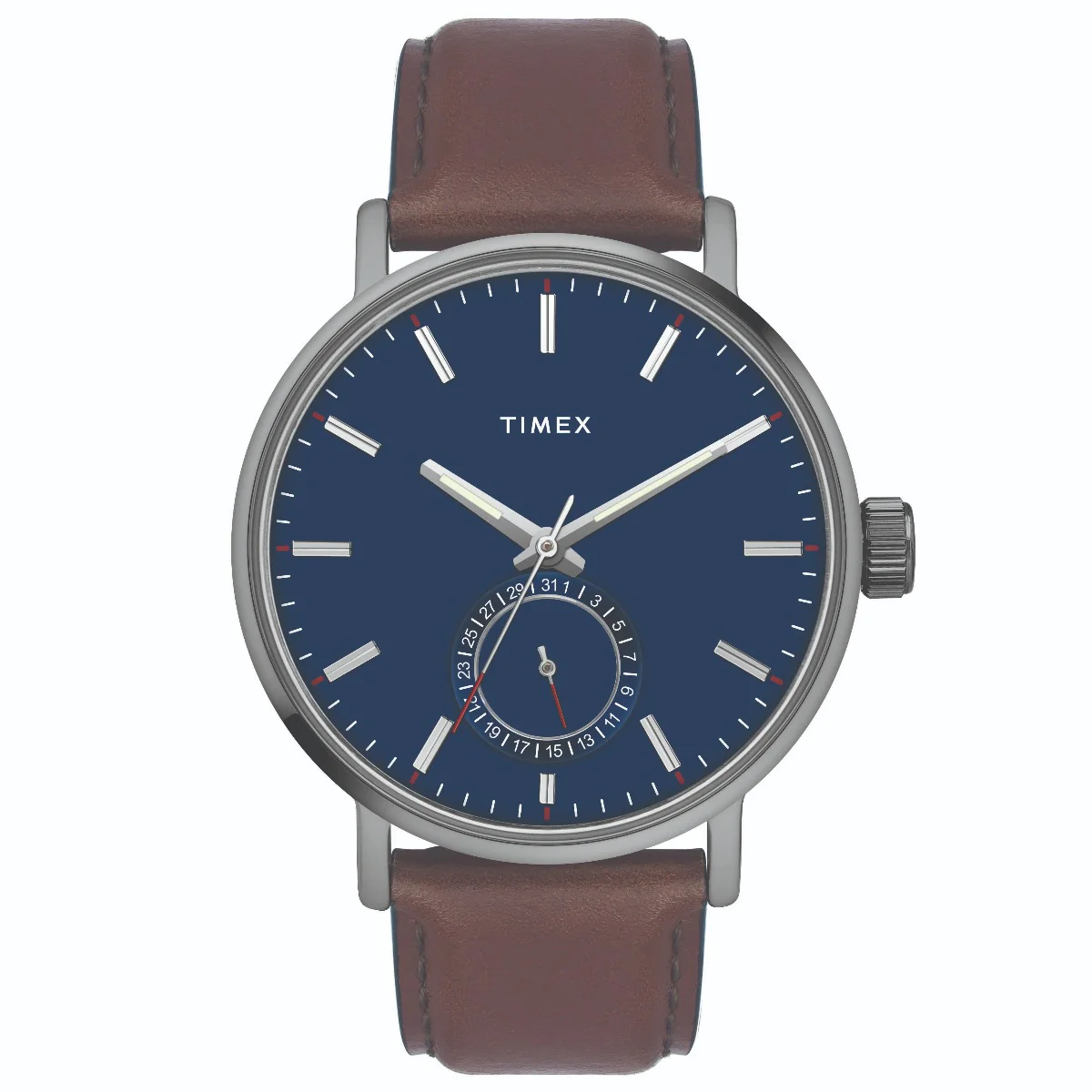 Timex Fashion Men's Blue Dial Round Case Date Function Watch -TWEG20003 - Image 6