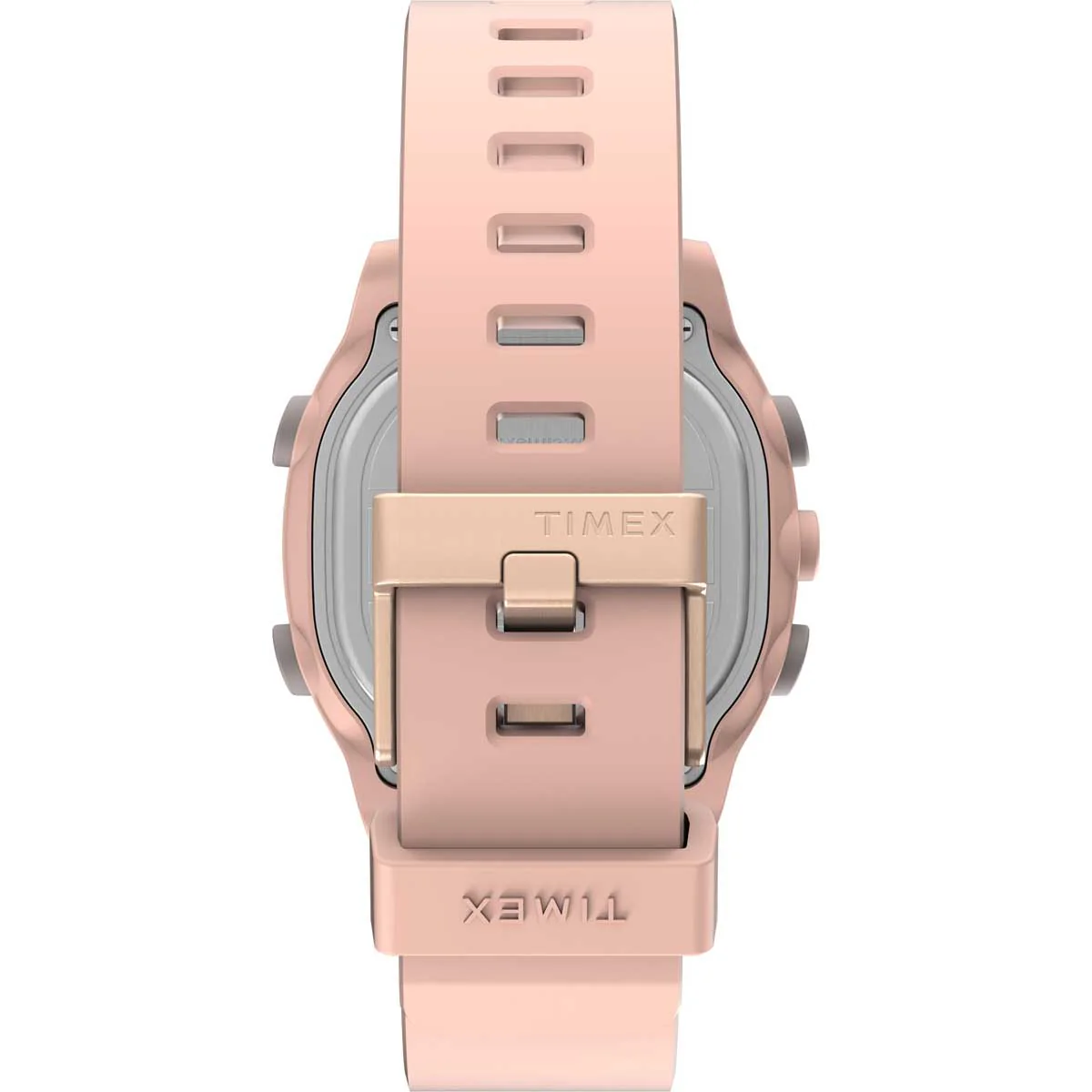 Timex Global Unisex Pink Dial  Case Soft-Silicone-Rubber-Strap Function Watch -TW5M35700 - Image 2