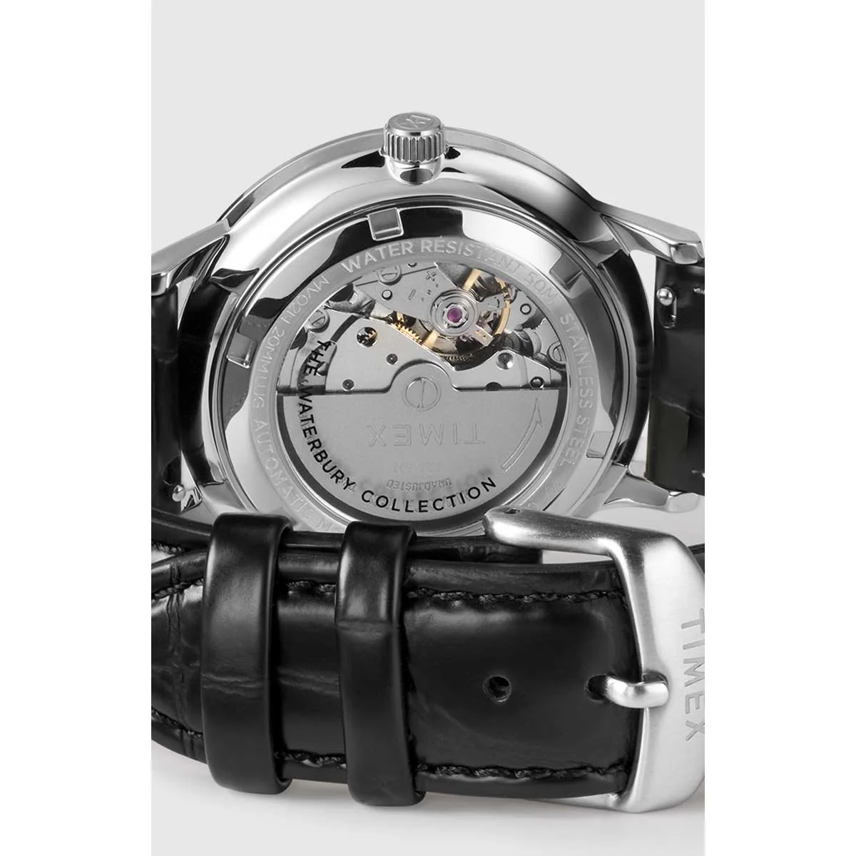 Timex Heritage Collection Men's Mechanical Automatic Wind Stainless Steel Dial Round Case Automatic Function Watch -TW2T70000 - Image 3