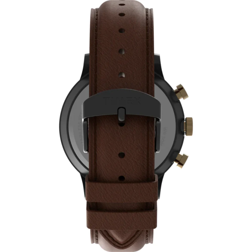 Waterbury Classic Chronograph 40mm Leather Strap Watch - Image 3