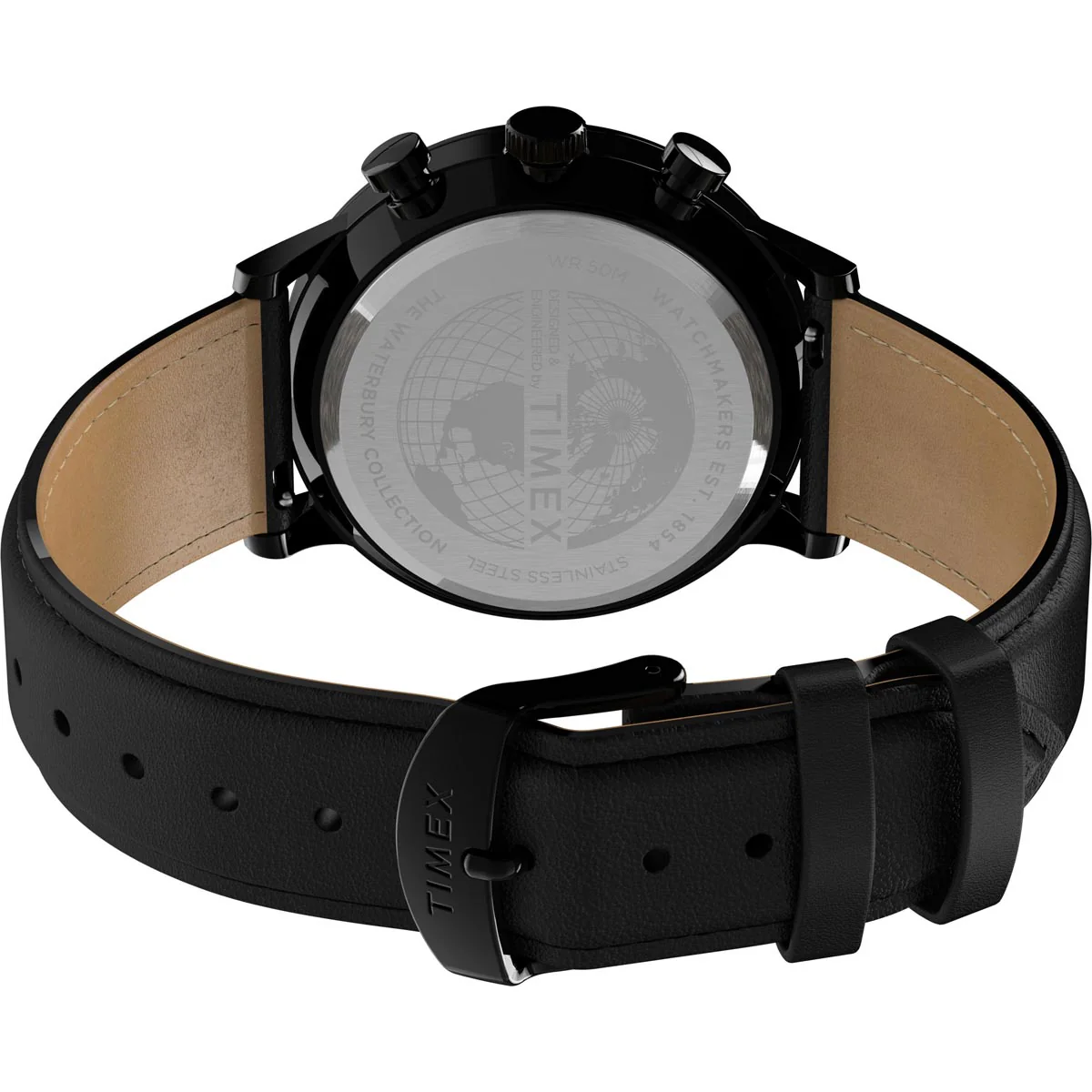 Timex Heritage Collection Men's Quartz Analog Black Dial Round Case Chronograph Function  Watch -TW2U04800 - Image 4