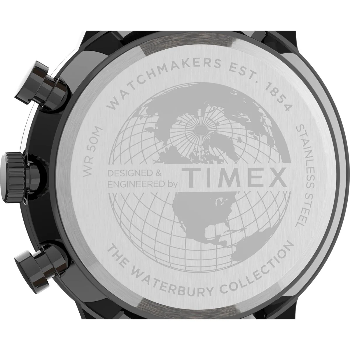 Timex Heritage Collection Men's Quartz Analog Gunmetal Dial Round Case Chronograph Function  Watch -TW2U04900 - Image 5