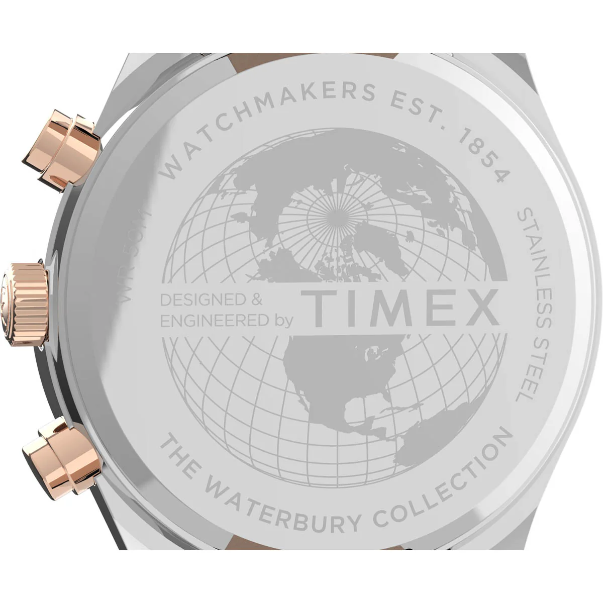 Timex Heritage Collection Men's Quartz Analog Stainless Steel Dial Round Case Chronograph Function  Watch -TW2U04600 - Image 4
