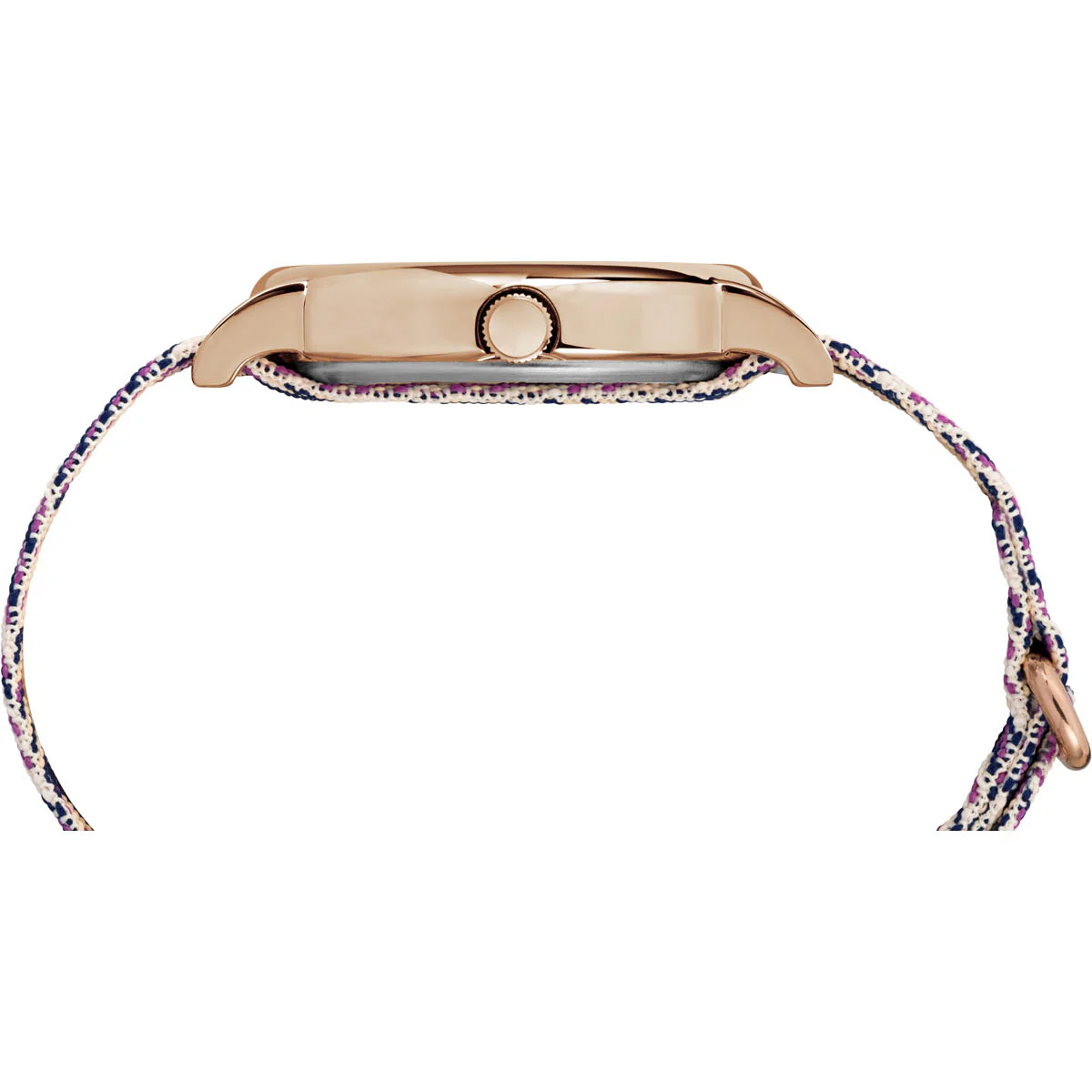 Timex Weekender Women's Quartz Analog Rose Gold-Tone Dial Round Case Fabric-Strap Function Watch -TW2R59000 - Image 3