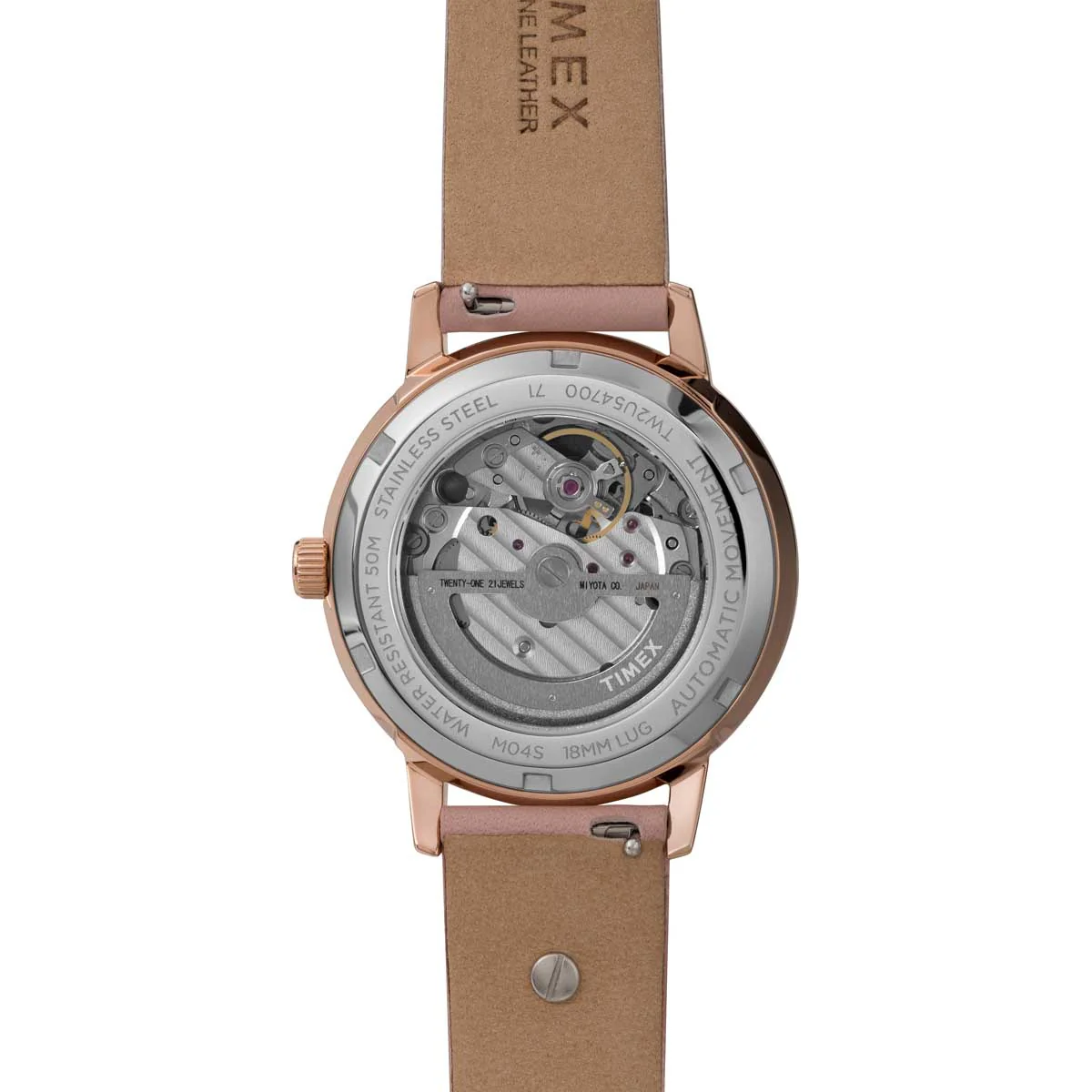 Timex Global Women's Rose Gold-Tone Dial  Case Automatic Function Watch -TW2U54700 - Image 3
